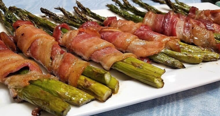 Honey Balsamic Bacon-Wrapped Asparagus