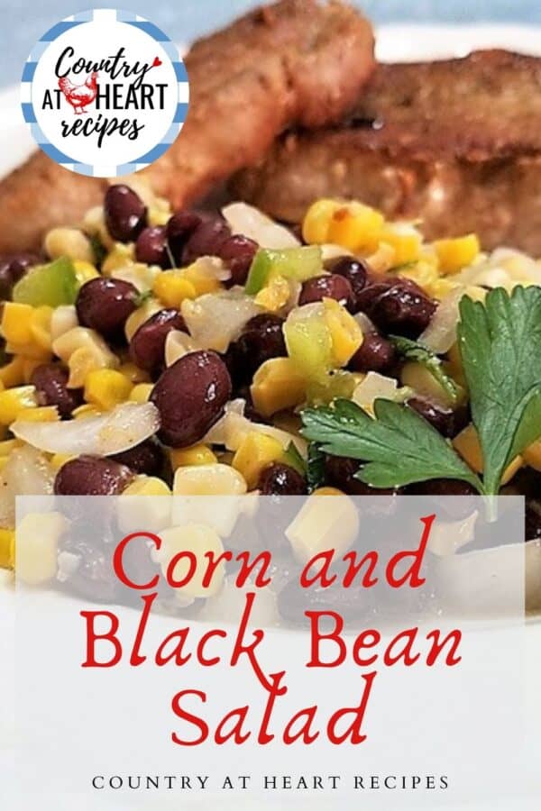 Pinterest Pin - Corn and Black Bean Salad