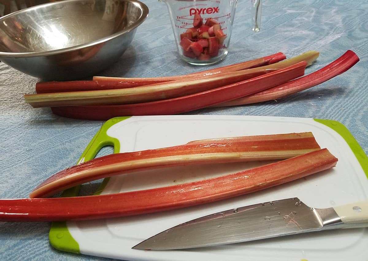 Cutting the Rhubarb