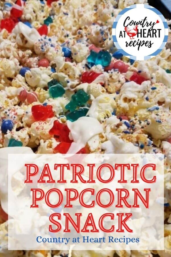 Pinterest Pin - Patriotic Popcorn Snack