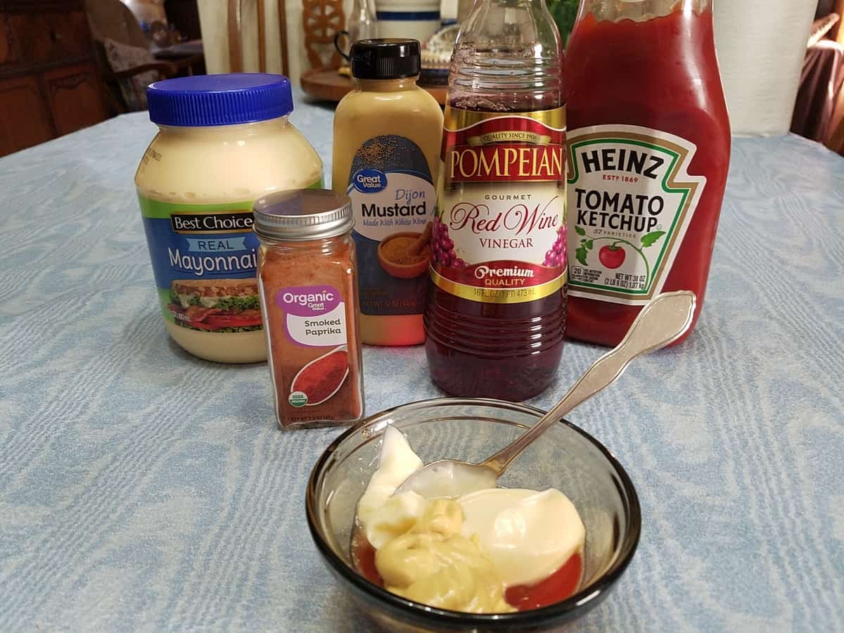 Ingredients for Fry Sauce