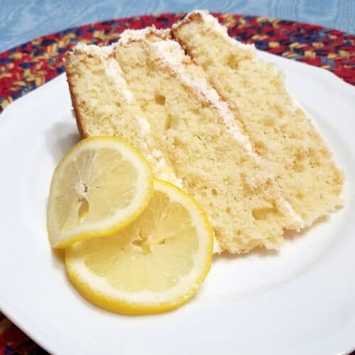 Recipe for Lemon Cake with Lemon Buttercream Frosting