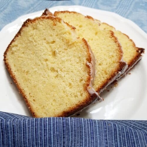 Recipe for Glazed Lemon Pound Cake