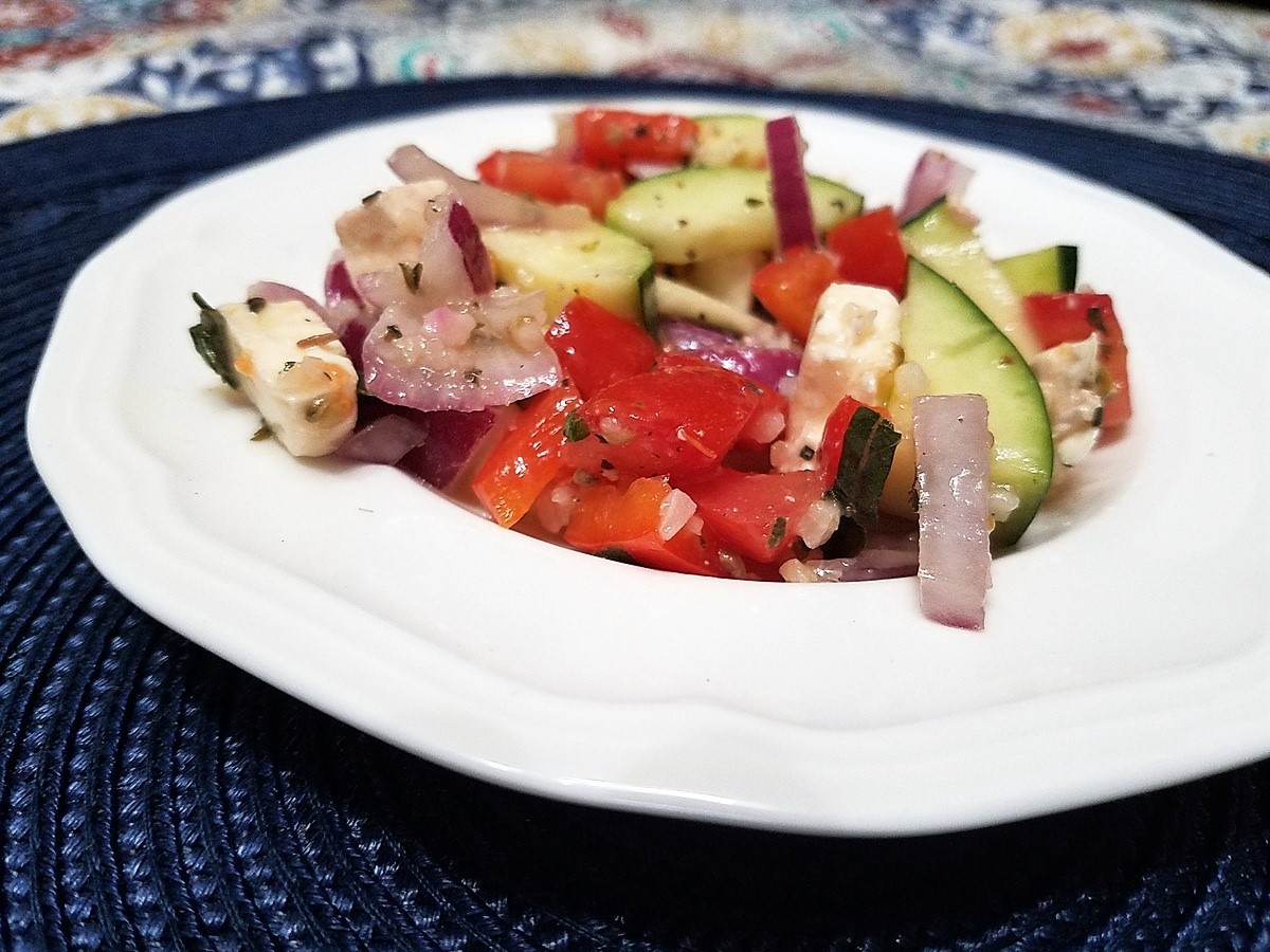 Recipe for Mediterranean Garden Vegetable Salad
