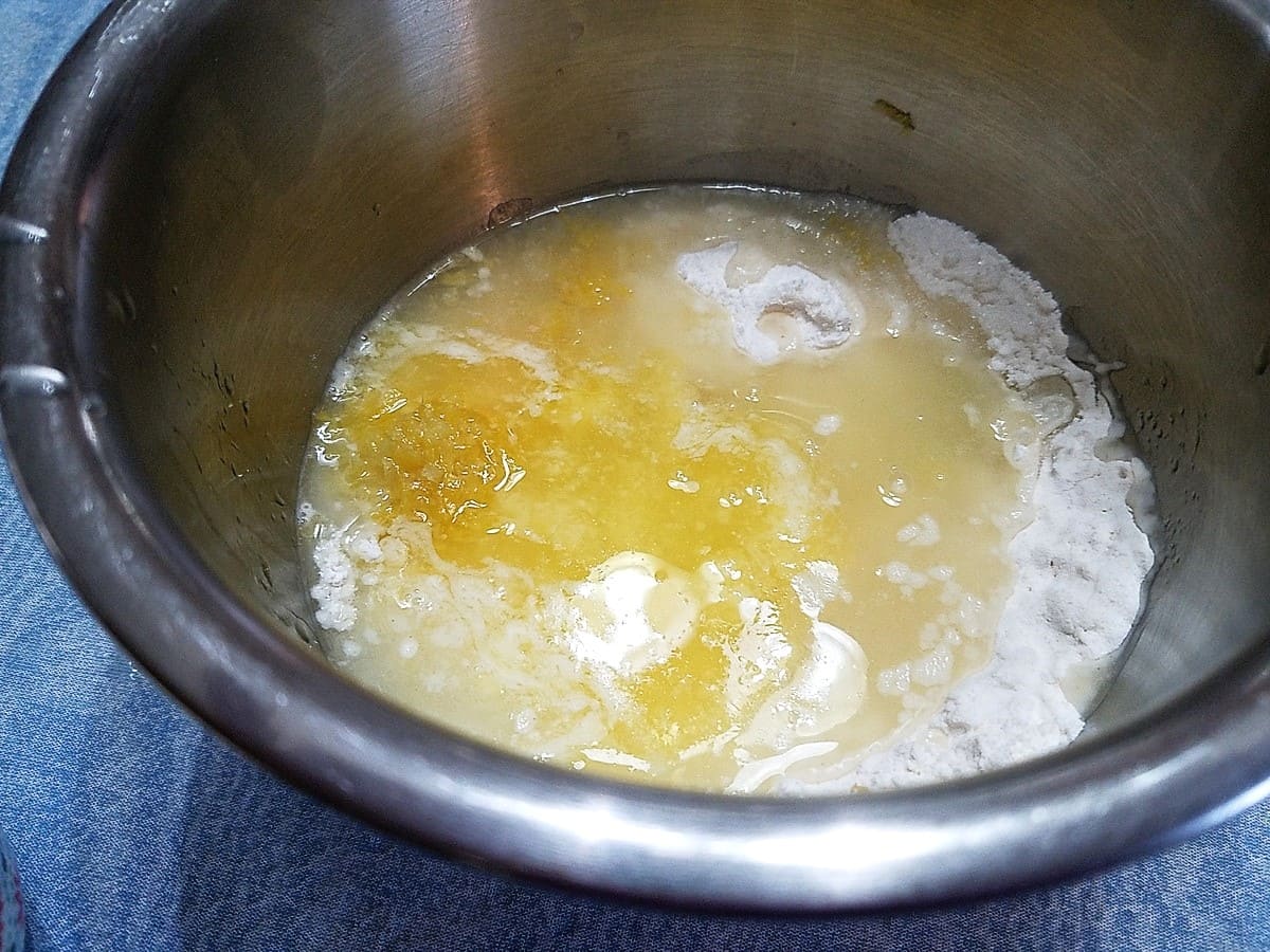 Mixing the Butter into the Batter