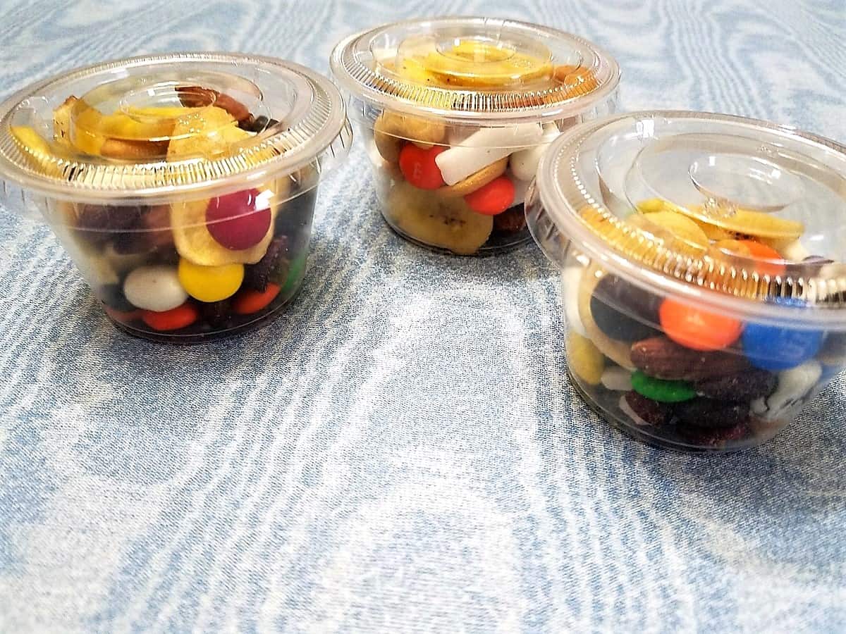 Snack Mix Stored in Individual Containers