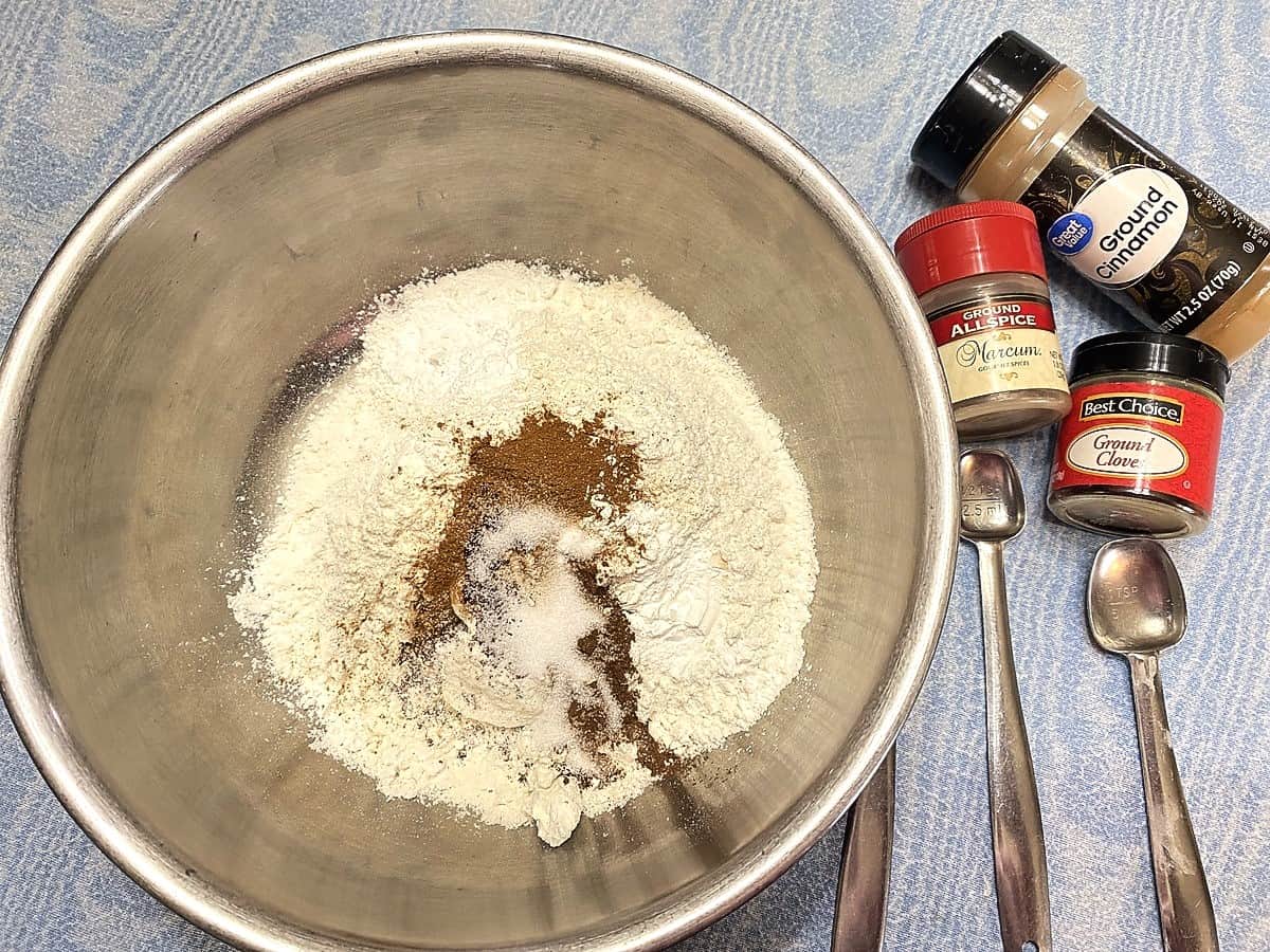 Mixing Spices with Flour