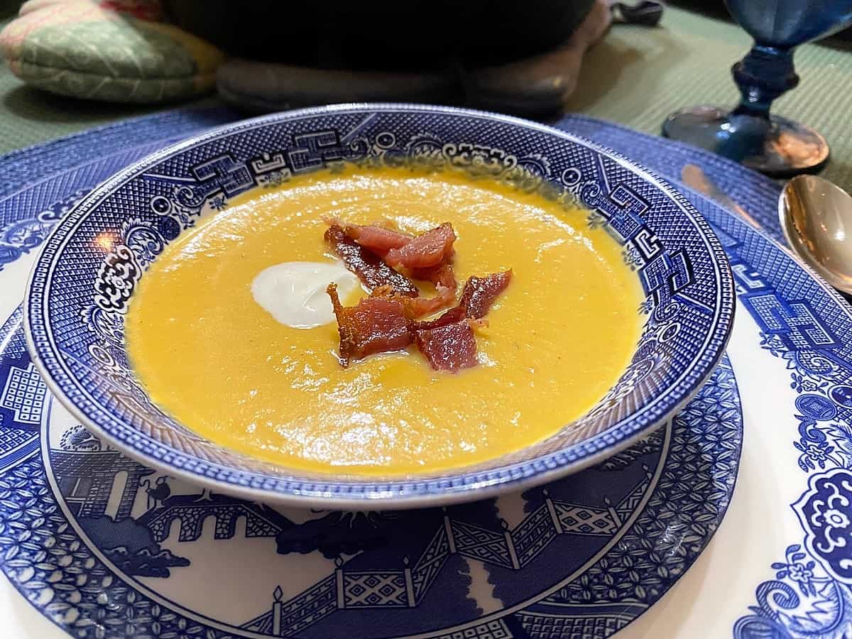 Butternut Squash Bisque with Bacon