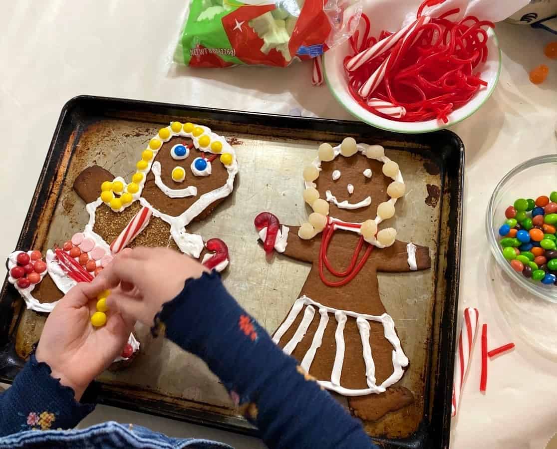 Decorate the Gingerbread Girls or Boys with Candy and Icing