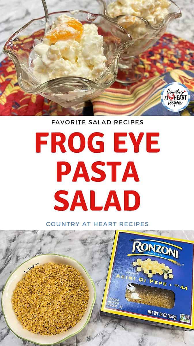 Pinterest Pin - Frog Eye Pasta Salad