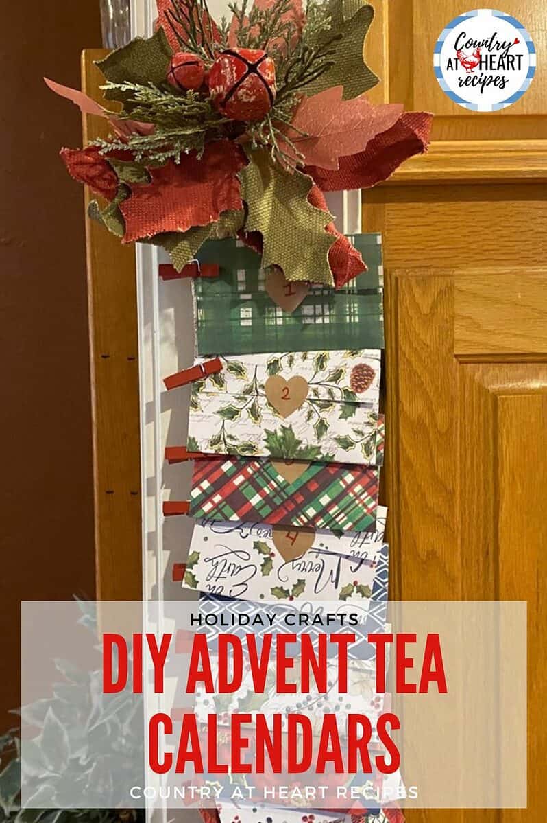 Pinterest Pin - DIY Advent Tea Calendars