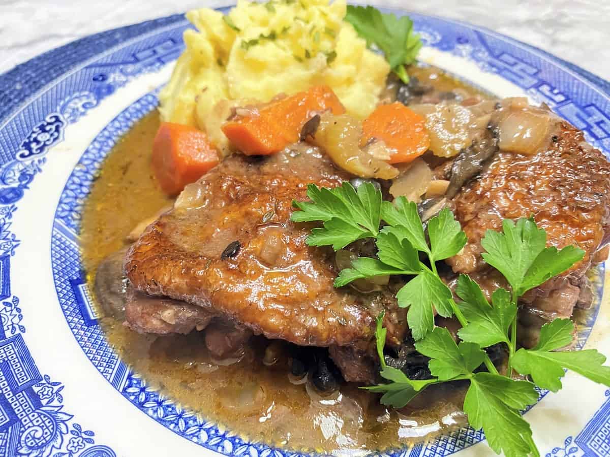Serve French Chicken Stew with Mashed Potatoes