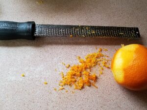 Zesting an Orange - Scones - Shortbread