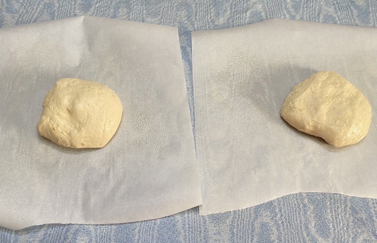 Divide Dough into Two or Four Pieces