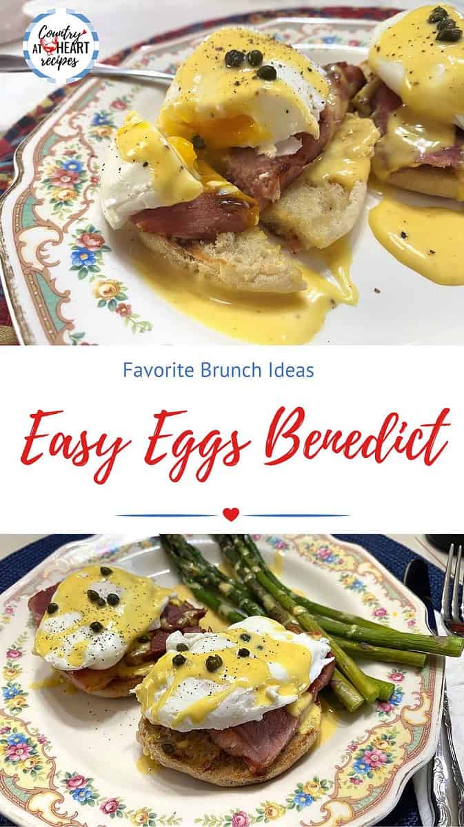 Pinterest Pin - Easy Eggs Benedict