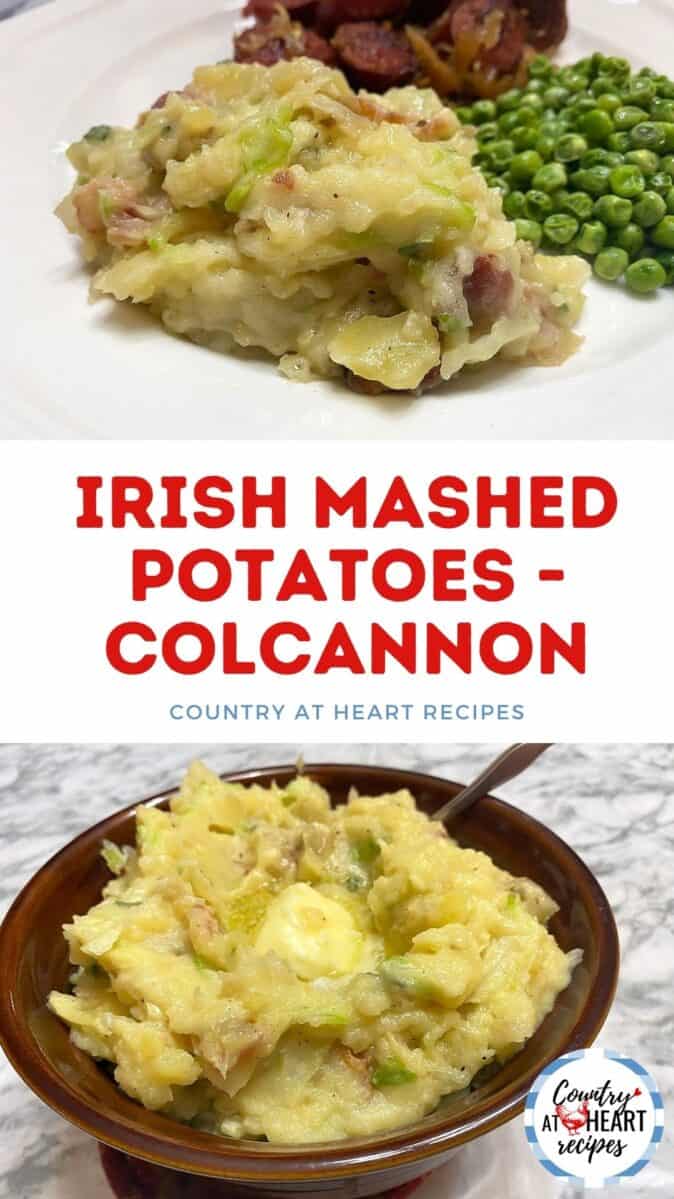 Pinterest Pin - Irish Mashed Potatoes - Colcannon