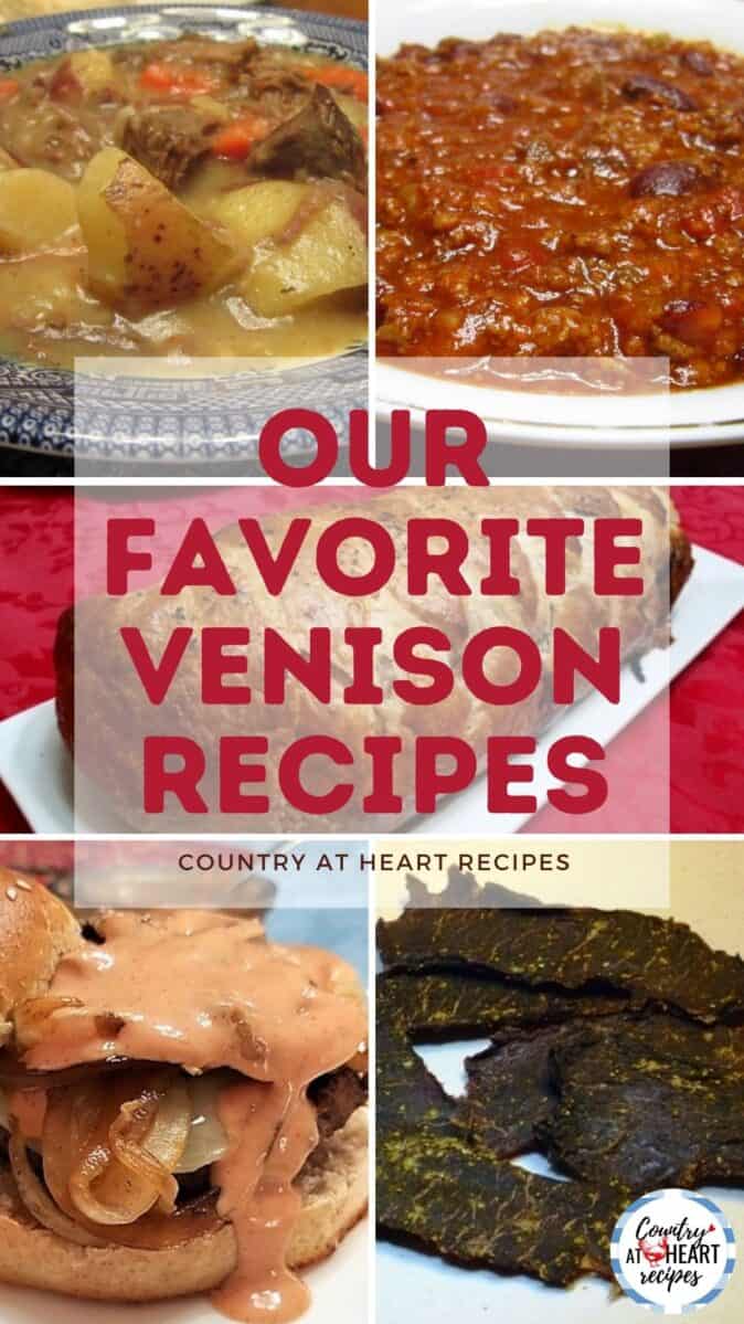 Pinterest Pin - Our Favorite Venison Recipes