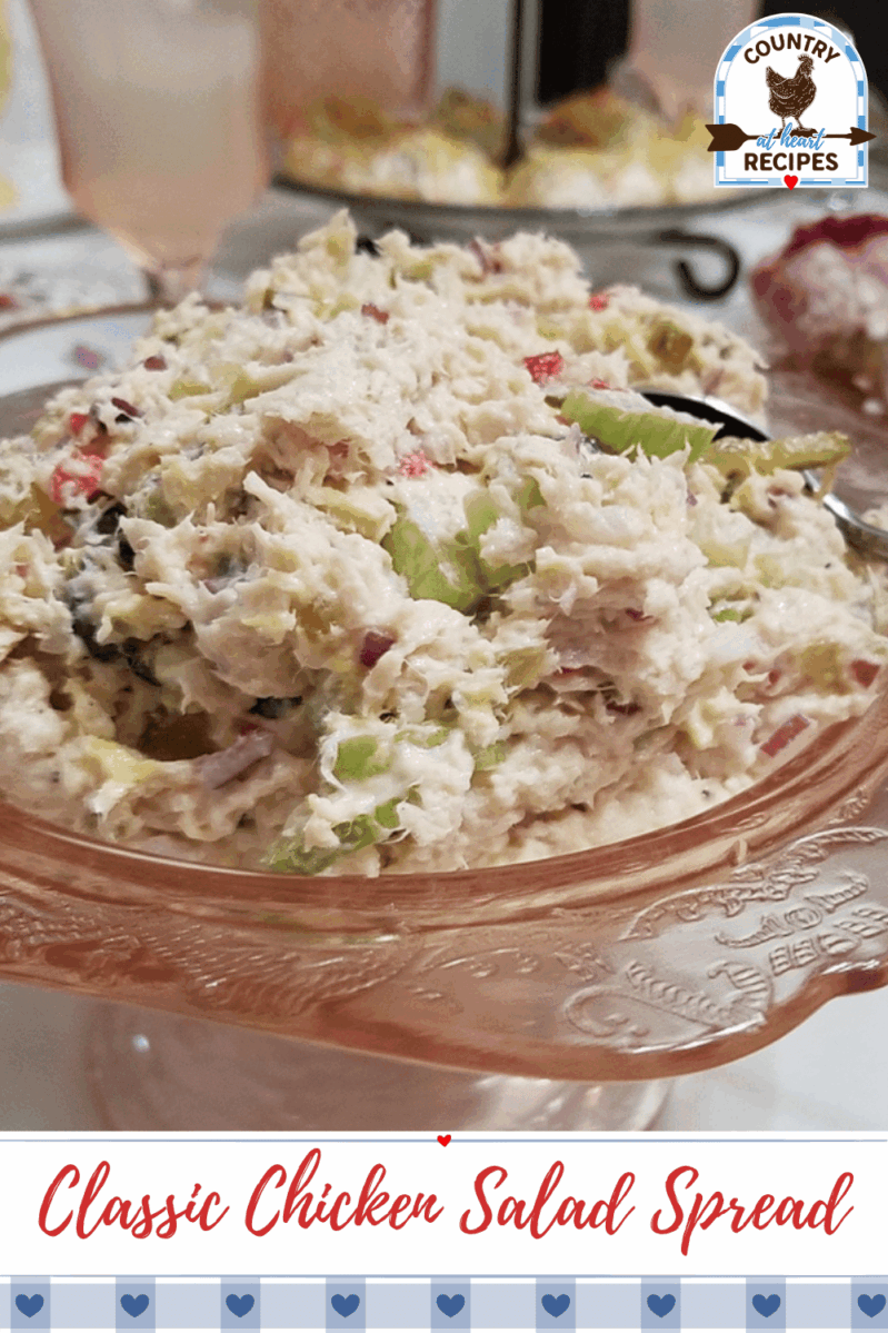 Pinterest Pin - Classic Chicken Salad Spread