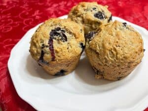 Recipe for Sourdough Blueberry Cinnamon Muffins
