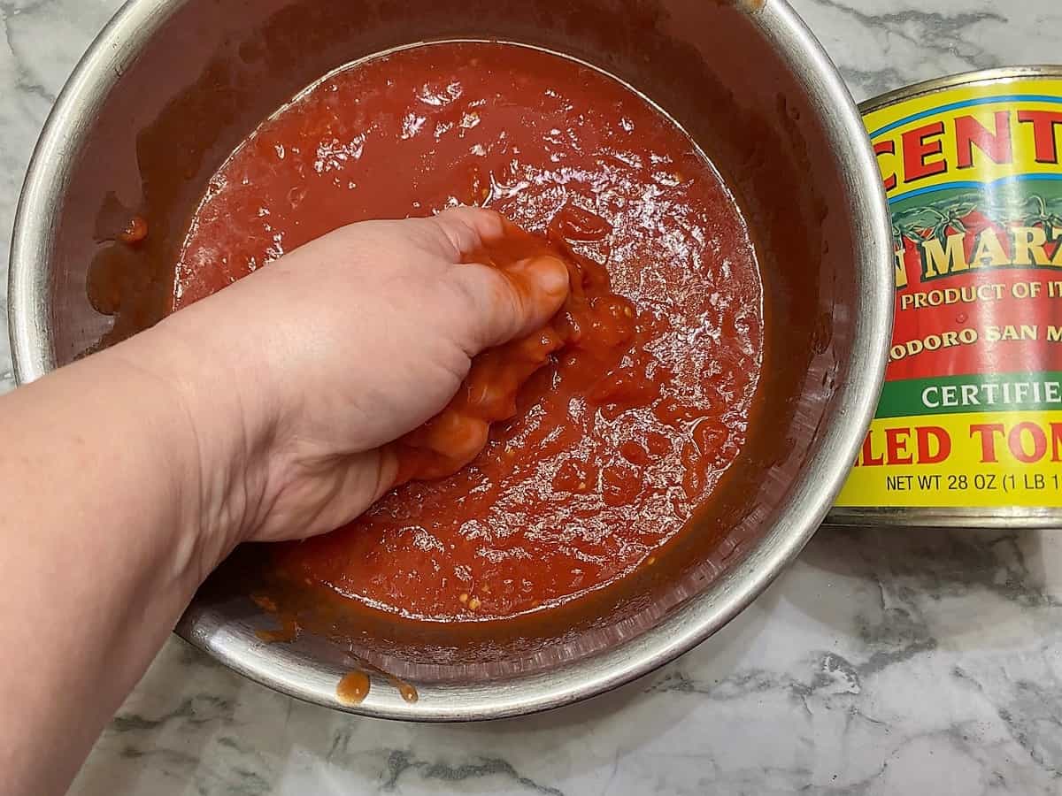 Crush the Whole Tomatoes