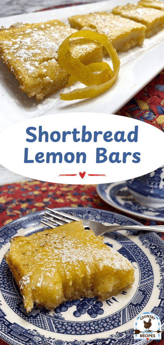 Pinterest Long Pin - Shortbread Lemon Bars