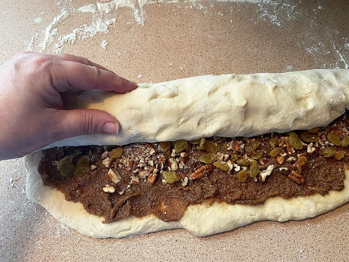 Tightly Roll the Dough into a Log Shape