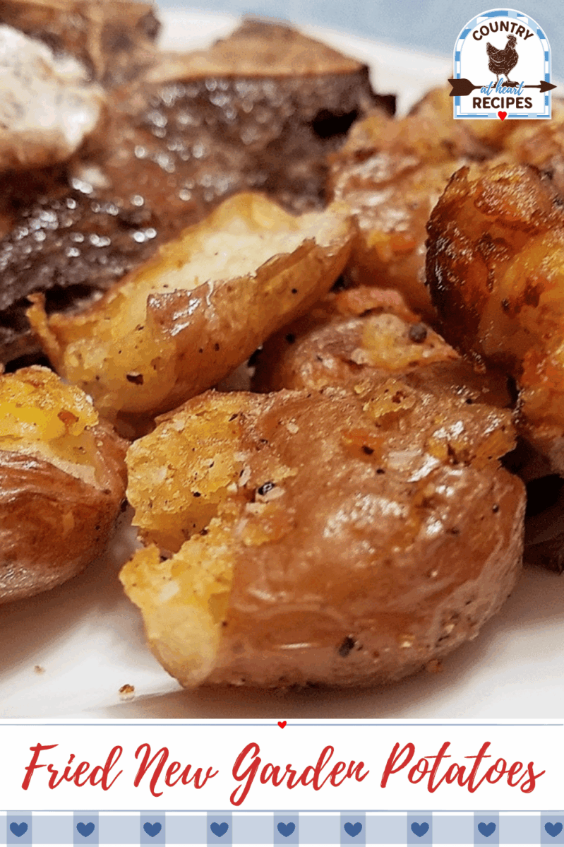 Pinterest Pin - Fried New Garden Potatoes