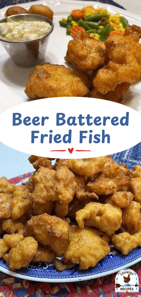Pinterest Long Pin - Beer Battered Fried Fish
