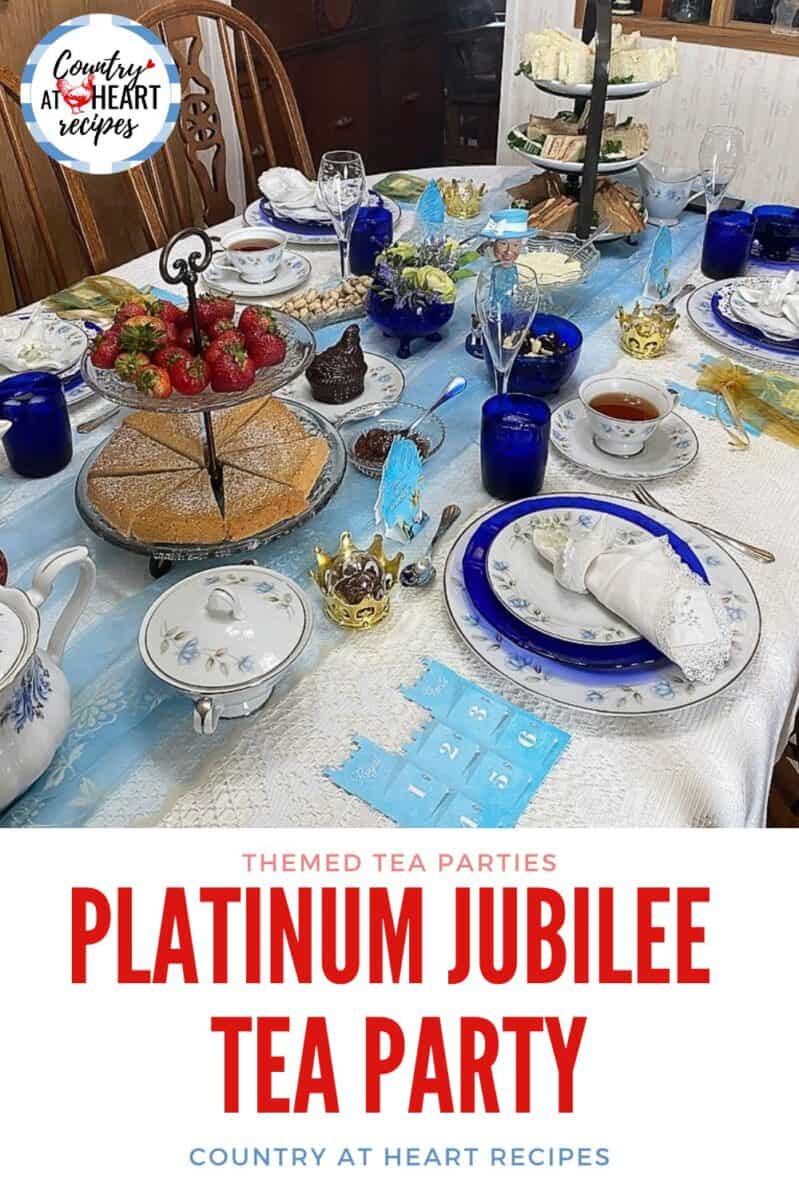 Pinterest Pin - Platinum Jubilee Tea Party