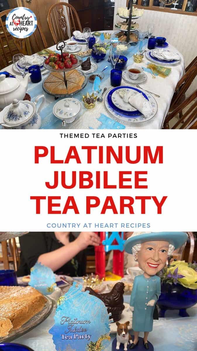 Pinterest Pin - Platinum Jubilee Tea Party