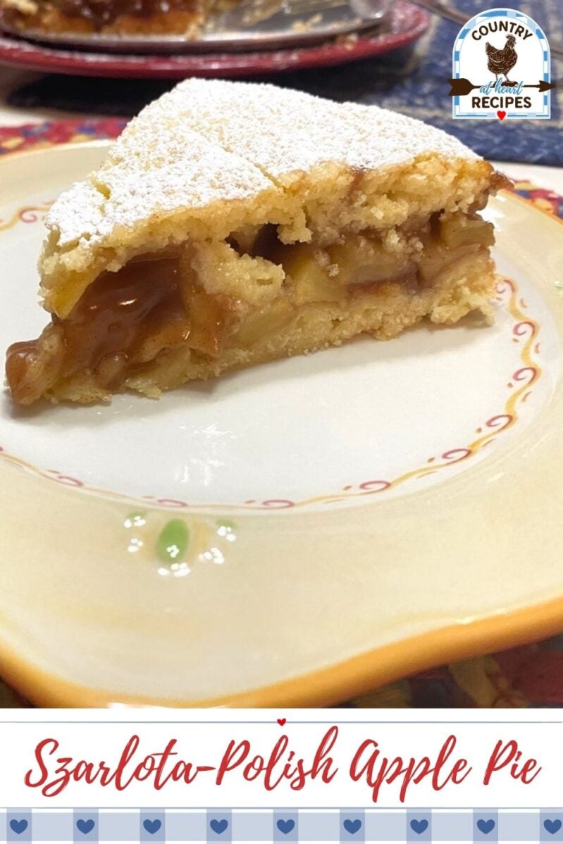 Pinterest Pin - Szarlotka - Polish Apple Pie