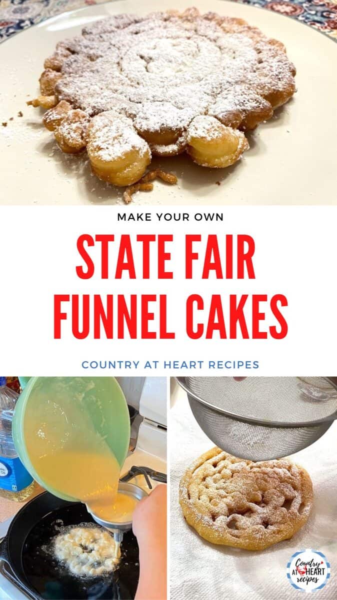 Pinterest Pin - State Fair Funnel Cakes