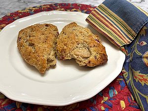 Recipe for Cranberry Pear Scones with Walnuts