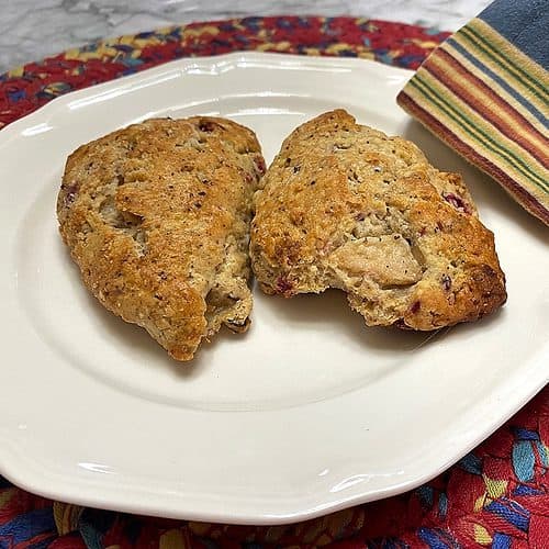 Recipe for Cranberry Pear Scones with Walnuts