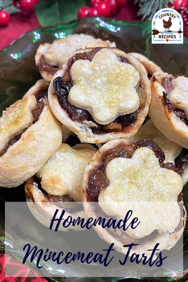 Pinterest Pin - Homemade Mincemeat Tarts
