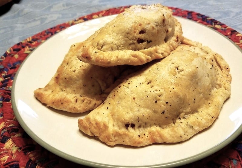 Cornish Pasties on a Plate for Serving