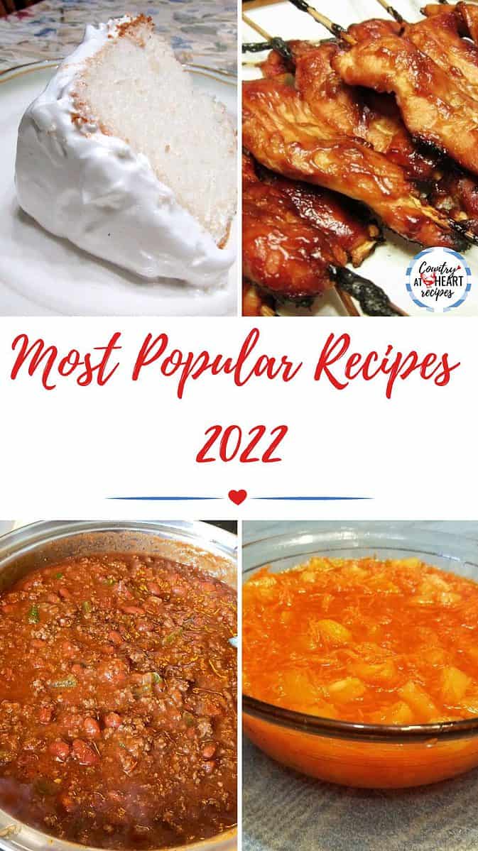 Pinterest Pin - Most Popular Recipes of 2022