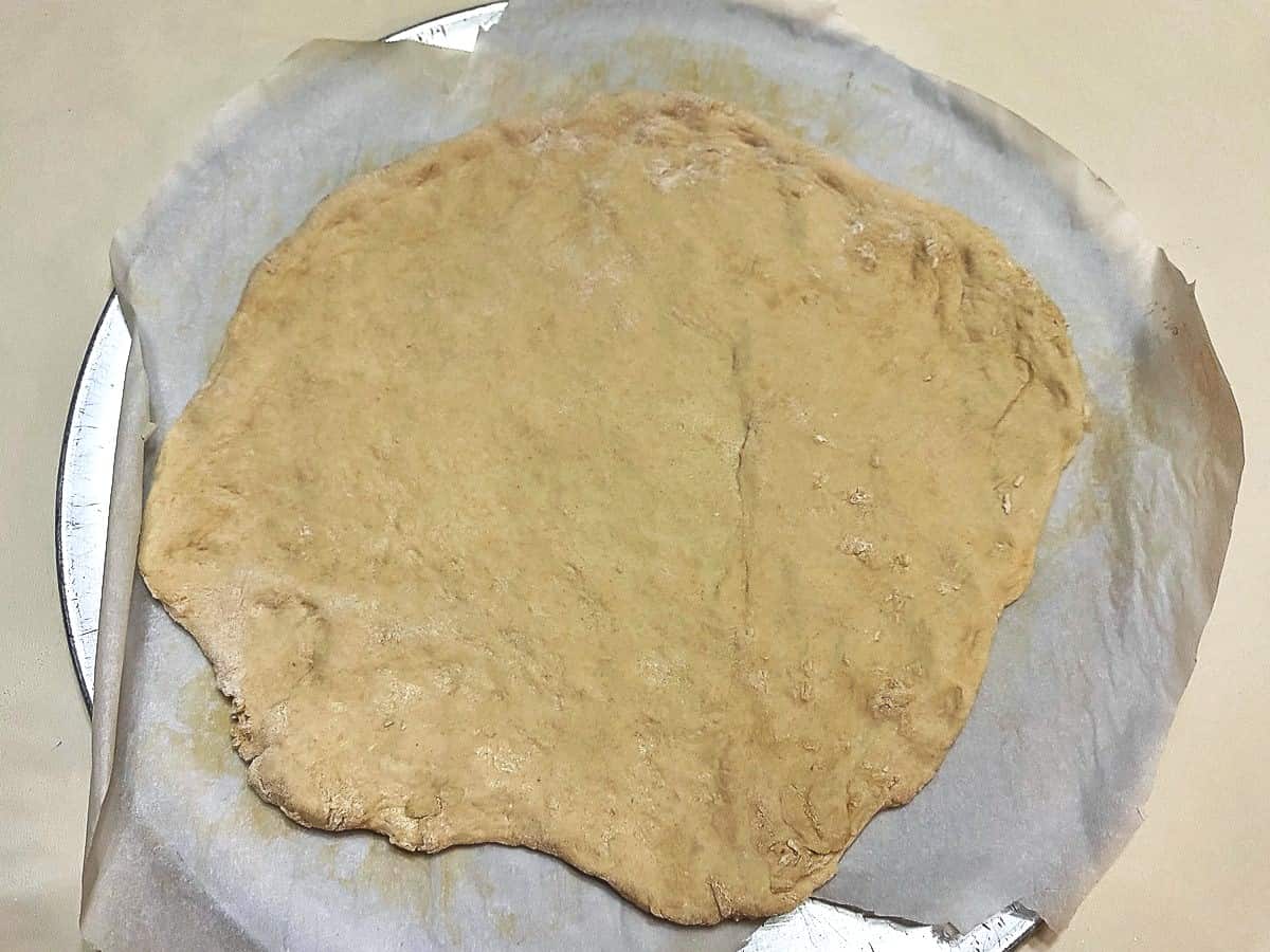 Form Dough into a 12" Circle