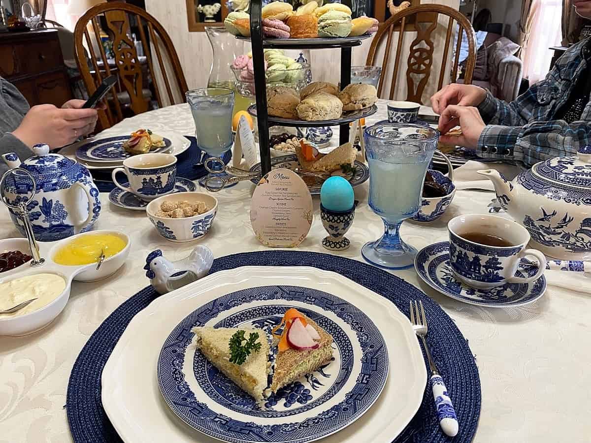My Blue and White Tableware for my Easter Tea