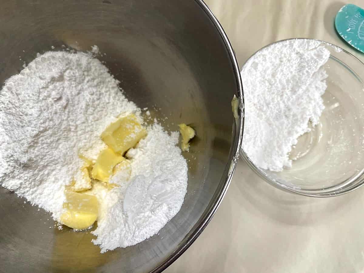 Combine Softened Butter and Powdered Sugar