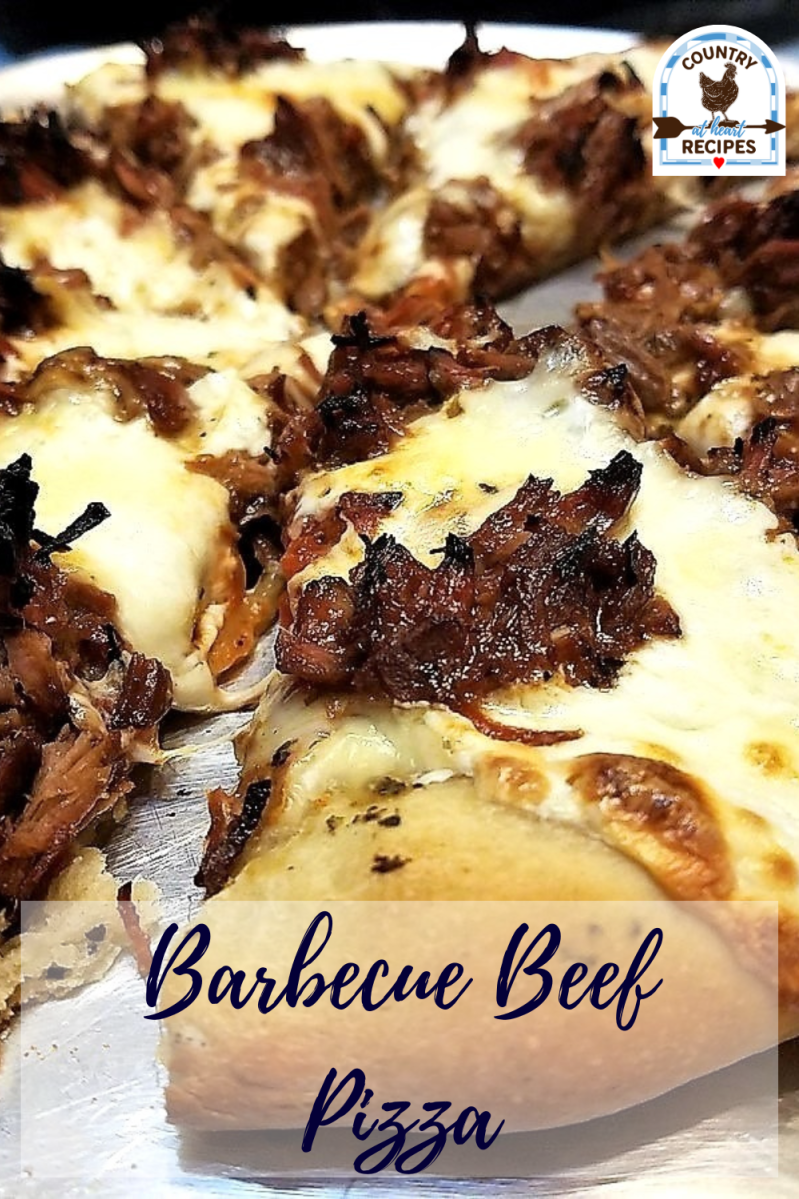 Pinterest Pin - Barbecue Beef Pizza