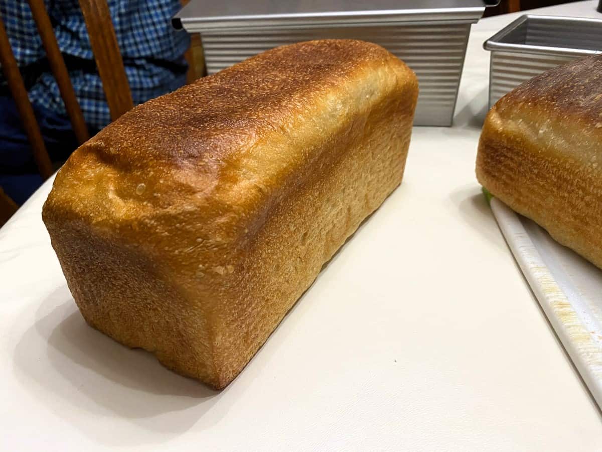Sourdough Sandwich Bread Baked in a Pullman Loaf Pan