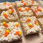 Featured Image - Candy Corn Crispy Rice Treats