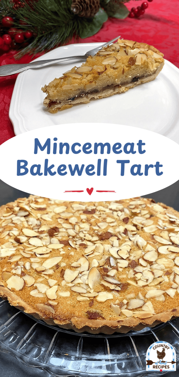 Pinterest Long Pin - Mincemeat Bakewell Tart