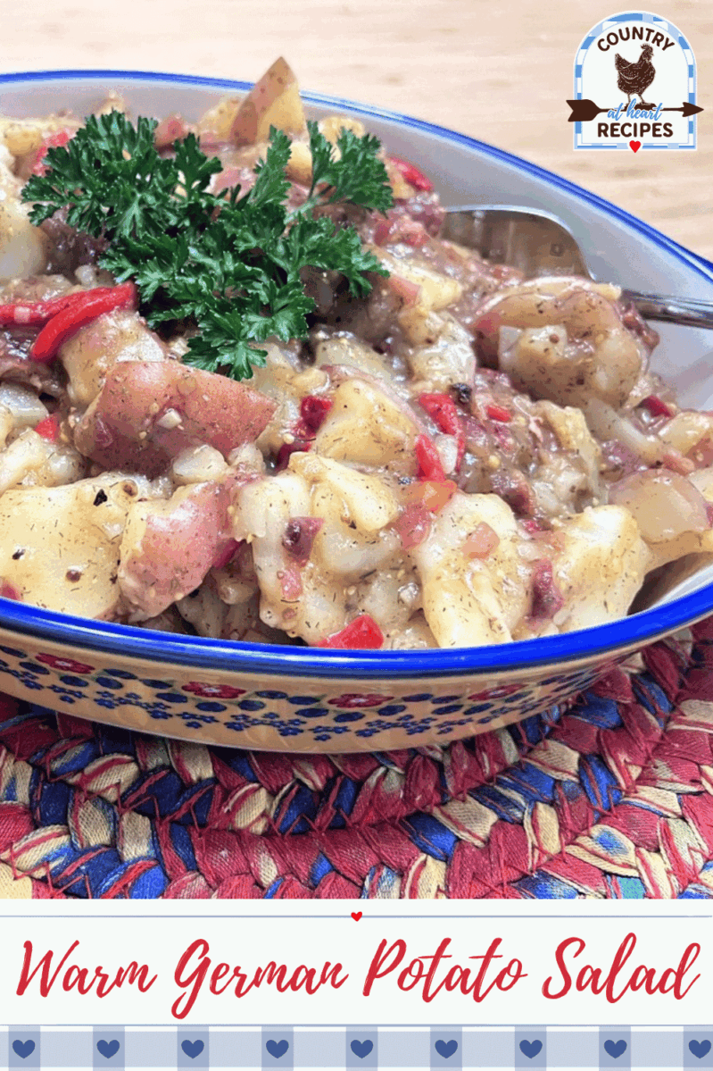 Pinterest Pin - Warm German Potato Salad