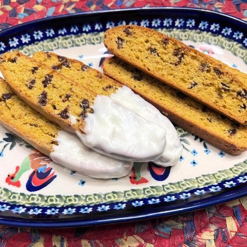 Pumpkin Chocolate Chip Biscotti - Country at Heart Recipes