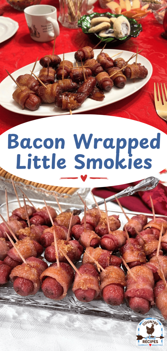 Pinterest Long Pin - Bacon Wrapped Little Smokies