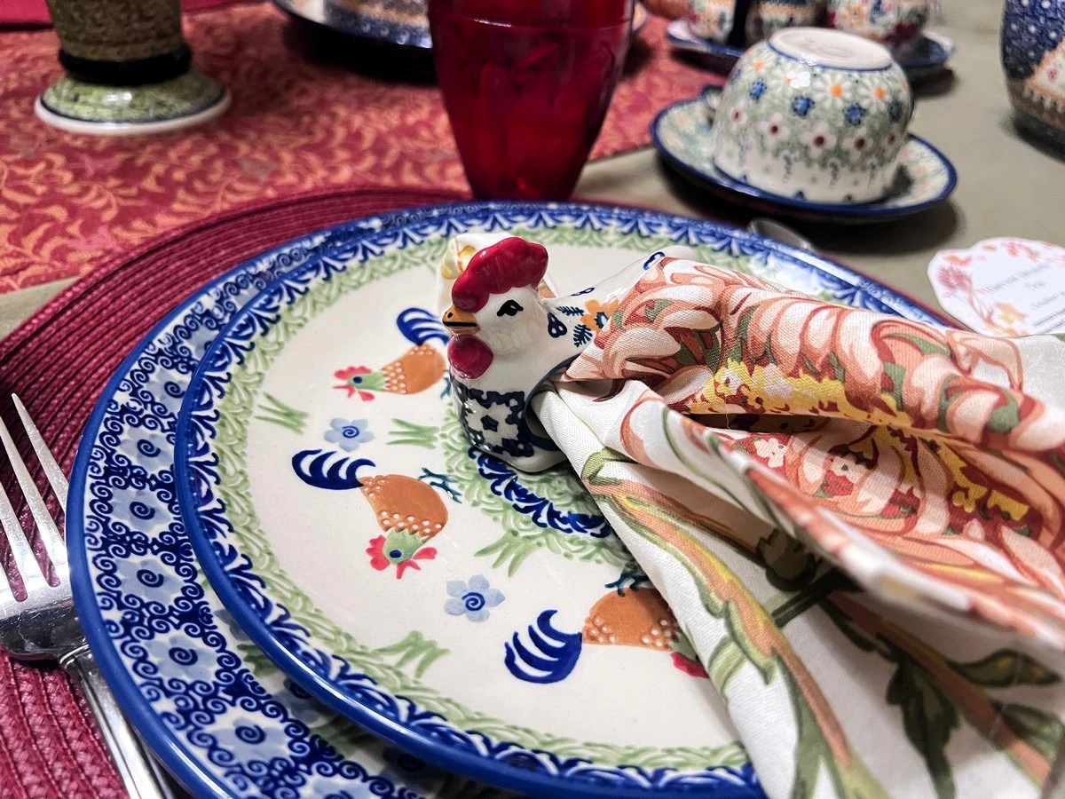 April Cornell Linen Napkins - Fall Wildflowers